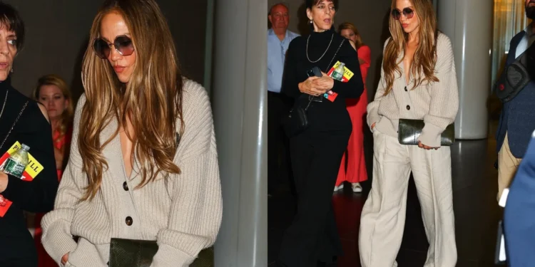 Jennifer Lopez Spotted Leaving Lincoln Center After Enjoying a Play in NYC