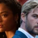 Tessa Thompson and Chris Hemsworth