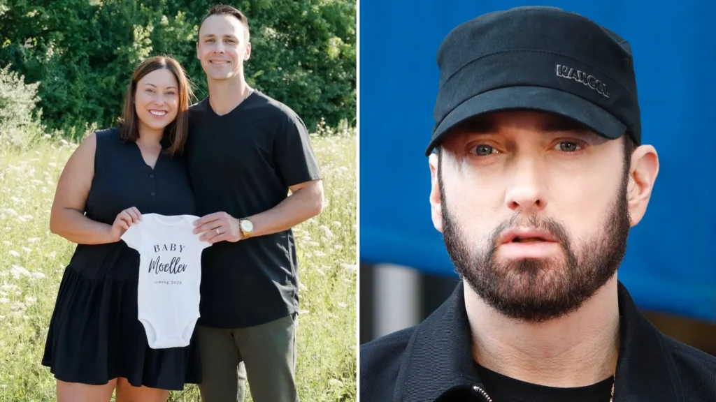 Eminem’s Daughter Alaina Scott Is Pregnant! See Her Sweet Baby Reveal with Husband Matt Moeller